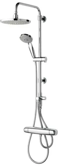 Saniscan New Waterfall douchestangset met plafond- en handdouche, chroom