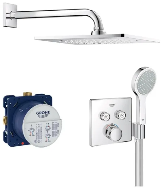 Grohe Grohtherm SmartControl Doucheset met hoofddouche, chroom