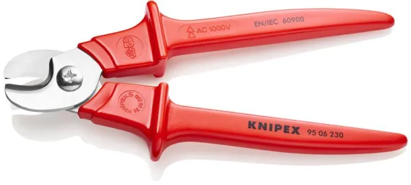 Knipex Kabelknipper handgreep geïsoleerd met geïnjecteerd kunststof, geïnjecteerd kunststof, VDE-goedgekeurd 230 mm