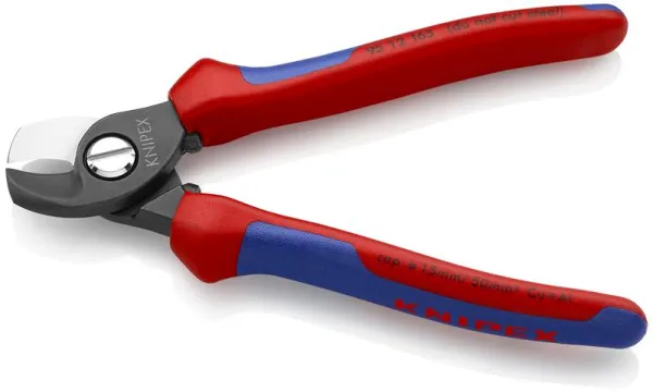 Knipex Kabelknipper, bruin afgewerkt, met meercomponentengreep 165 mm