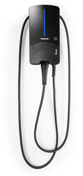 Webasto Pure Laadbox 11 kW Type 2 Black Edition met 4,5 m kabel - Geïntegreerde RCD-DD gelijkstroombeveiligingsrelais