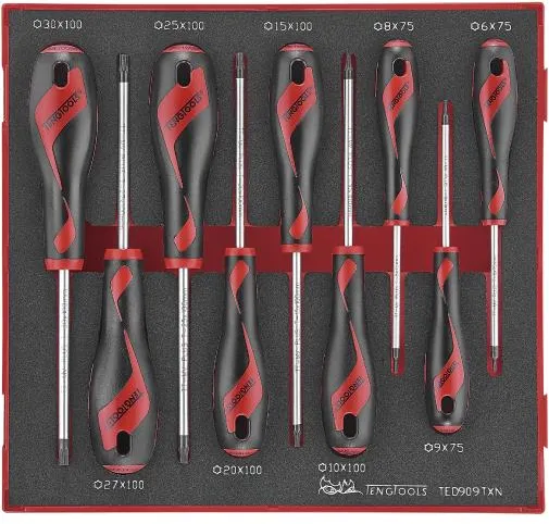 Teng Tools schroevendraaierset Torx TED906TXN met 9 stuks