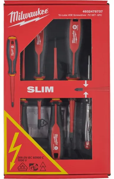 Milwaukee Schroevendraaierset VDE met 5 stuks
