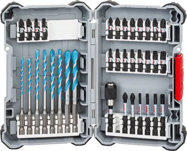 Bosch set met bits voor Impact Control schroevendraaier, 35 stuks.