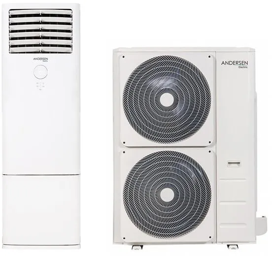 Andersen Electric Apollo 48000 lucht/lucht warmtepomp, 18,5 kW, 45-370 m², wit